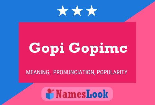 Gopi Gopimc Name Poster