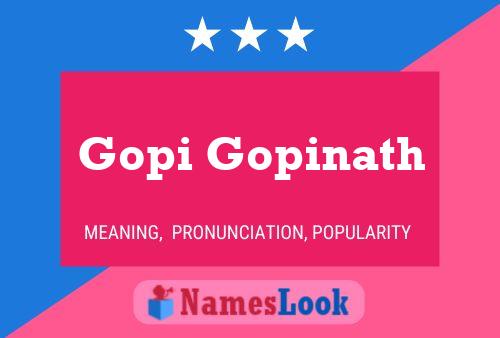 Gopi Gopinath Name Poster