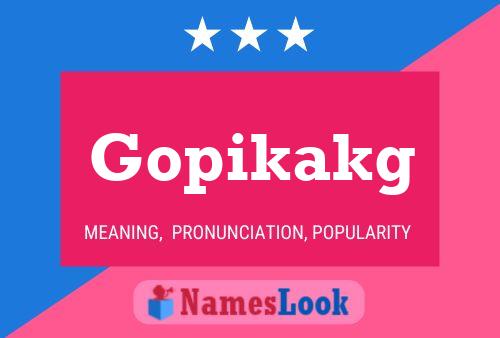 Gopikakg Name Poster