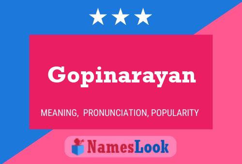 Gopinarayan Name Poster