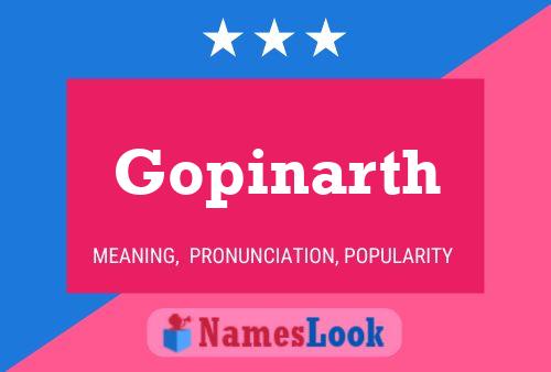 Gopinarth Name Poster