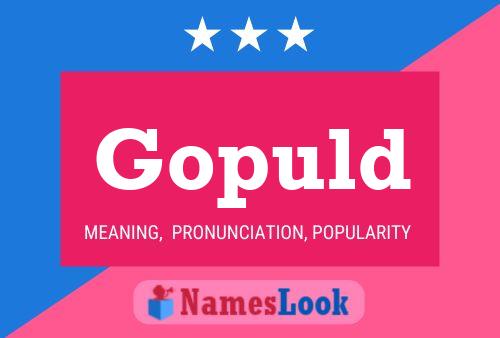 Gopuld Name Poster