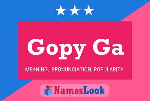 Gopy Ga Name Poster