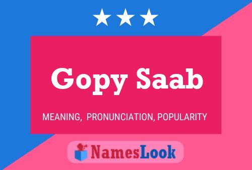 Gopy Saab Name Poster