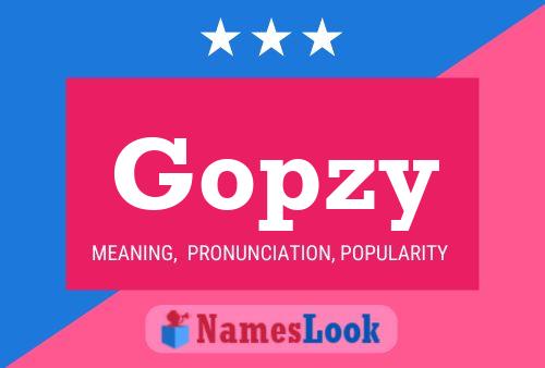 Gopzy Name Poster