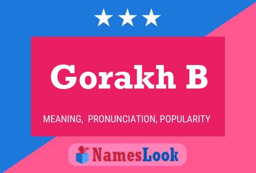 Gorakh B Name Poster