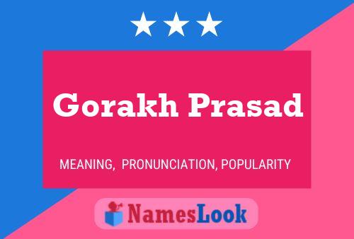 Gorakh Prasad Name Poster