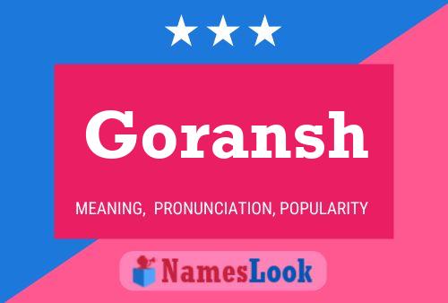 Goransh Name Poster