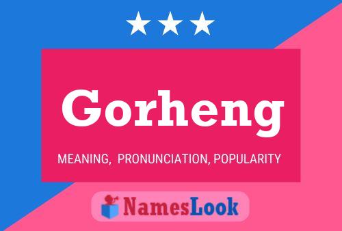 Gorheng Name Poster