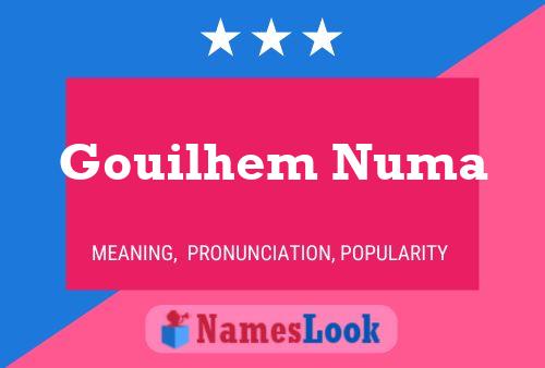 Gouilhem Numa Name Poster