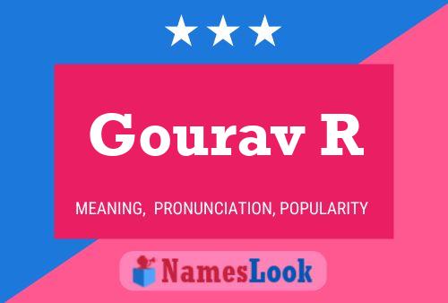 Gourav R Name Poster