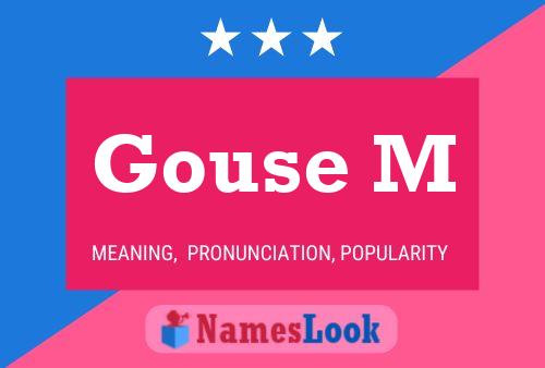 Gouse M Name Poster