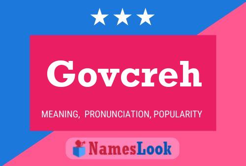 Govcreh Name Poster