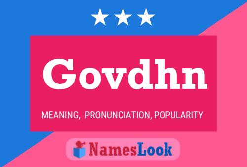 Govdhn Name Poster