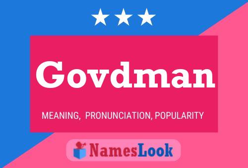 Govdman Name Poster