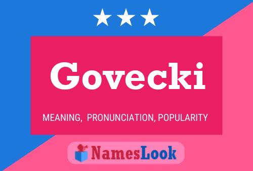 Govecki Name Poster