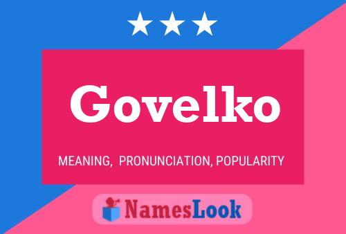 Govelko Name Poster