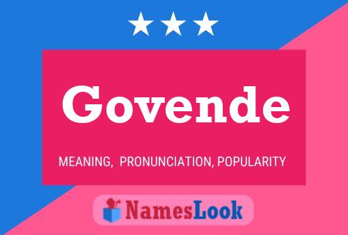 Govende Name Poster