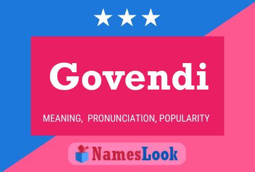 Govendi Name Poster