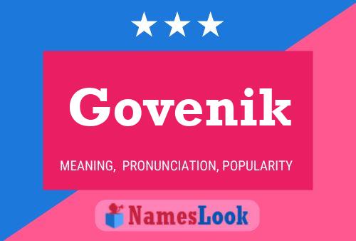 Govenik Name Poster