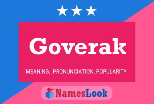 Goverak Name Poster