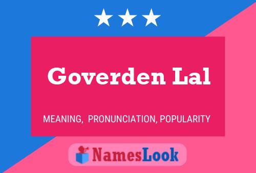 Goverden Lal Name Poster