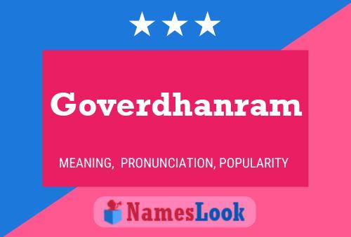 Goverdhanram Name Poster