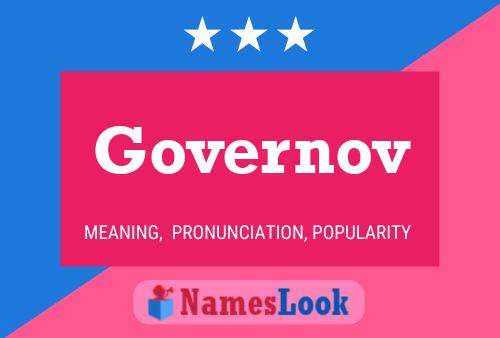 Governov Name Poster