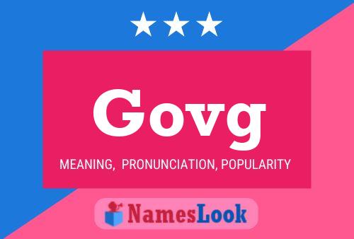 Govg Name Poster