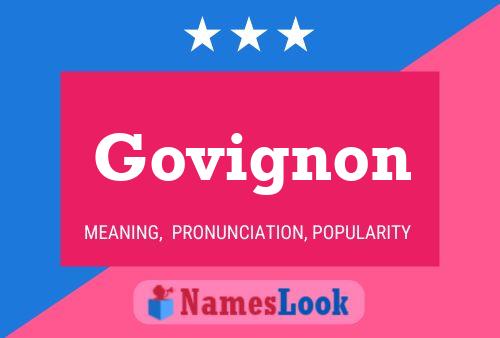 Govignon Name Poster