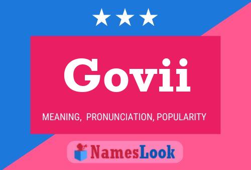 Govii Name Poster