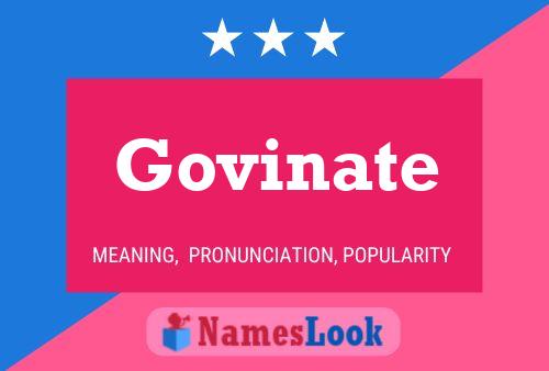 Govinate Name Poster