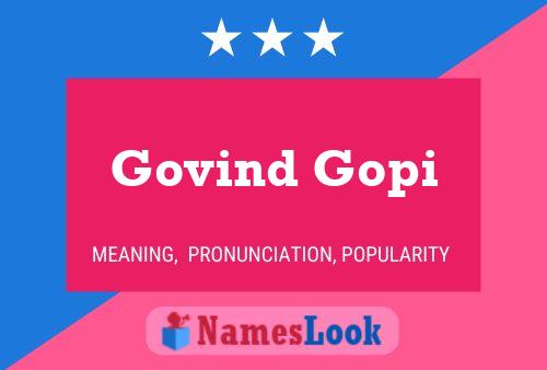 Govind Gopi Name Poster