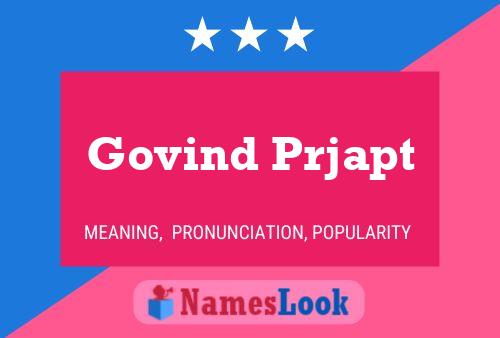 Govind Prjapt Name Poster