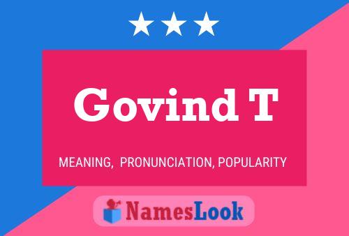 Govind T Name Poster