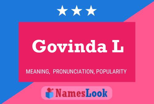 Govinda L Name Poster