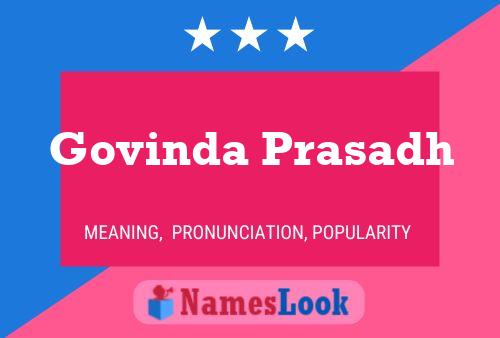 Govinda Prasadh Name Poster