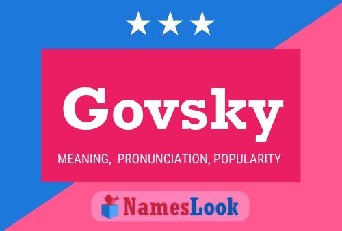 Govsky Name Poster