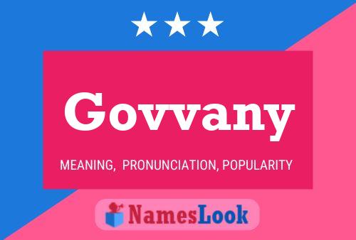 Govvany Name Poster