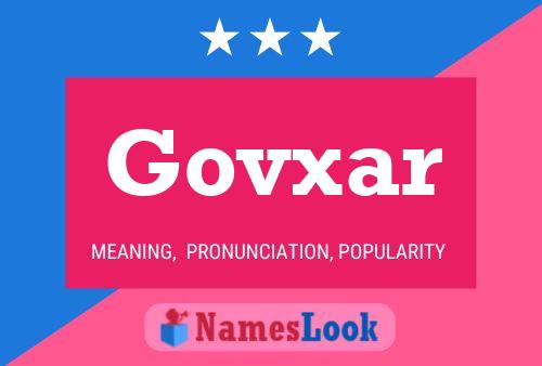 Govxar Name Poster