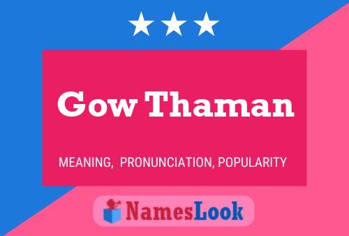 Gow Thaman Name Poster