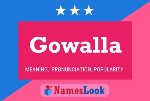 Gowalla Name Poster