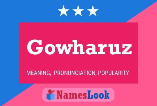 Gowharuz Name Poster