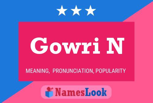 Gowri N Name Poster