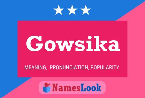 Gowsika Name Poster