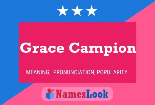 Grace Campion Name Poster