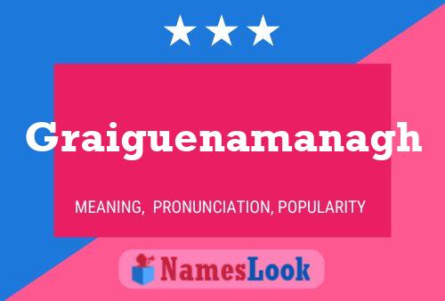 Graiguenamanagh Name Poster