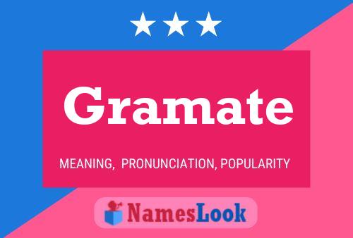 Gramate Name Poster