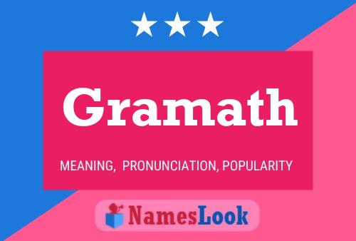 Gramath Name Poster