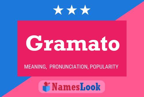 Gramato Name Poster